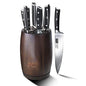 SHAN ZU Set Couteau Cuisine Ensemble de 3 Couteaux de Chef en Acier Inoxydable Allemand, Comprenant Couteau de Chef, Couteau Universel, Couteau d'Office, Couteau à Légumes et à Fruits, Manche en Bois