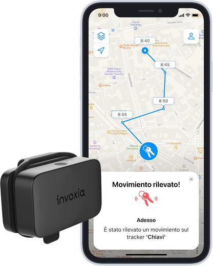 Invoxia Mini Tracker GPS - Petit traceur GPS avec 3 mois d'autonomie - 3 ans d'abonnement inclus